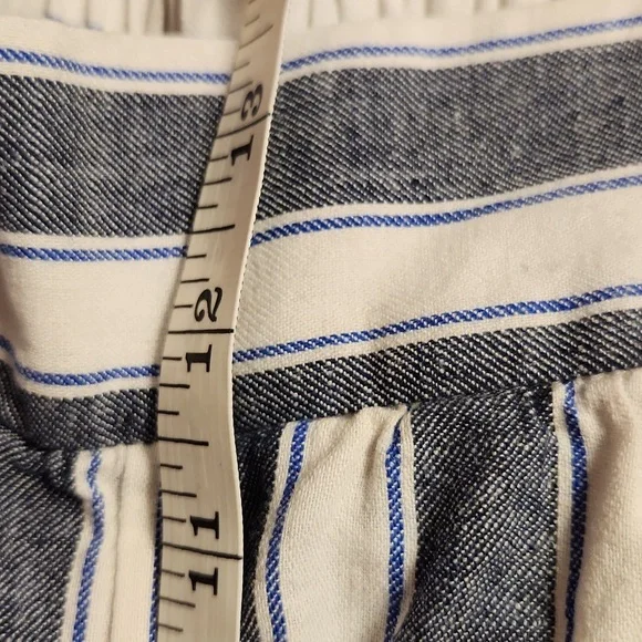 Madewell Wide Leg Pull On Linen Blend Cropped Pants XS - Picture 7 of 11